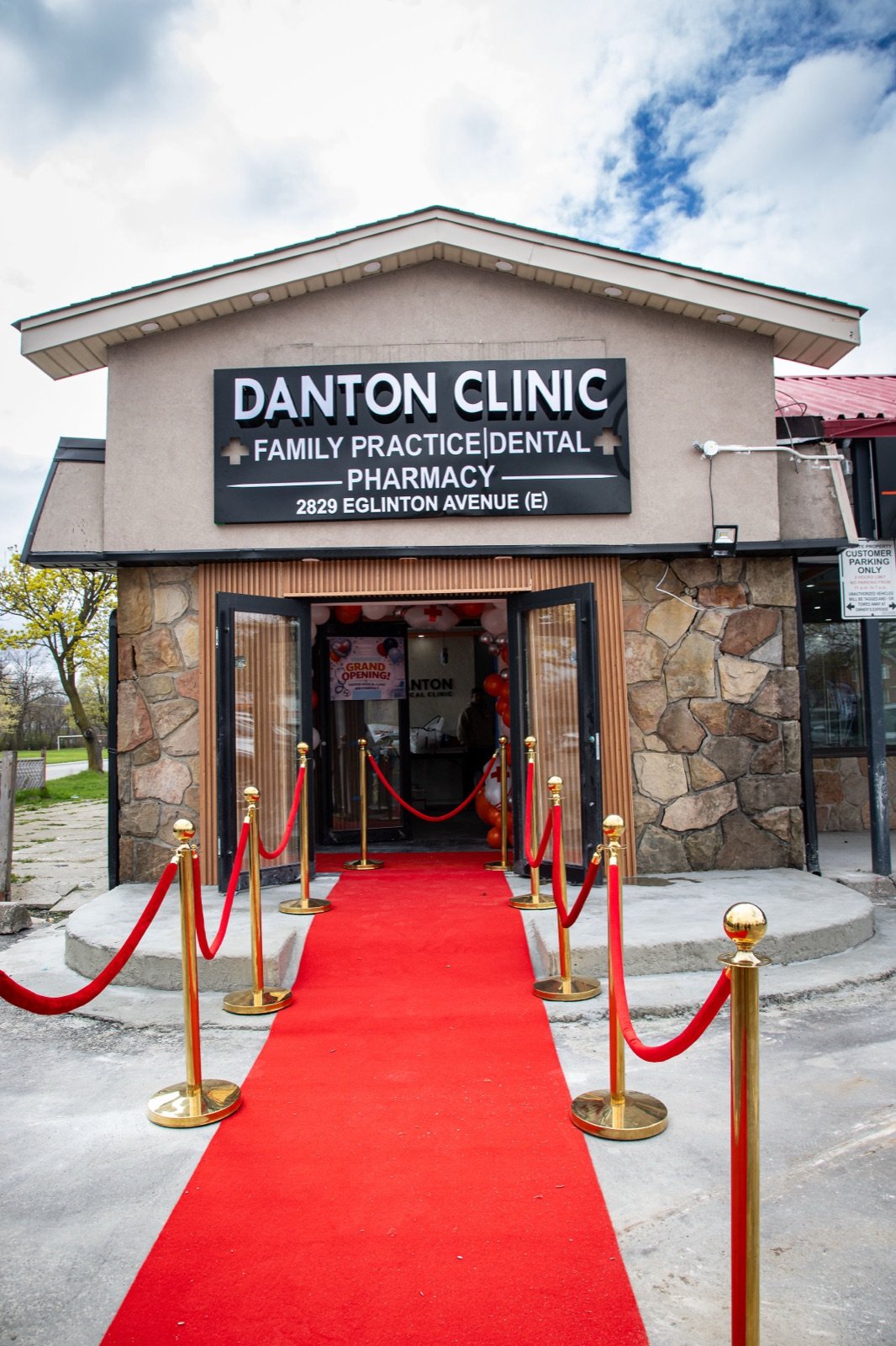 Guests gathered at the Danton Clinic grand opening on Eglinton Avenue East