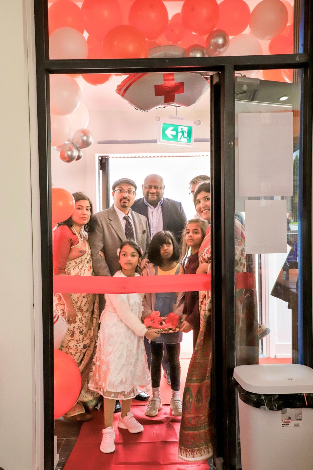 Ribbon cutting ceremony at the Danton Medical Clinic grand opening in Scarborough