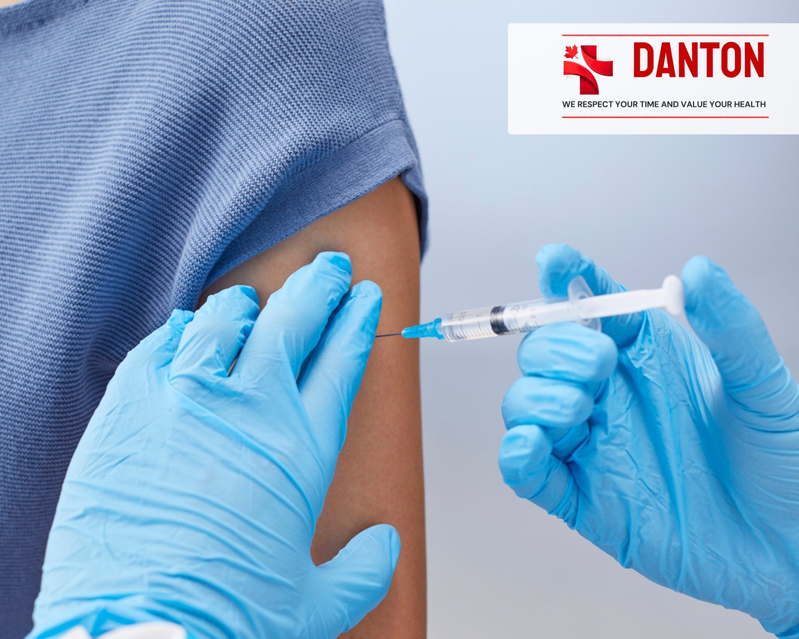 Flu shots vaccinations and travel immunization care at Danton Medical Clinic in Scarborough